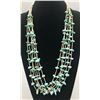 Image 2 : Vintage Six Strand Turquoise and Heishi Necklace