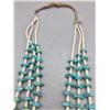 Image 4 : Vintage Three Strand Turquoise and Heishi Necklace