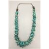 Image 3 : Chunky Turquoise Nugget and Sterling Silver Necklace