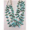 Image 1 : Vintage Four Strand Turquoise and Heishi Necklace