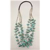 Image 3 : Vintage Four Strand Turquoise and Heishi Necklace