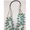 Image 4 : Vintage Four Strand Turquoise and Heishi Necklace