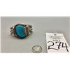 Image 8 : Vintage Turquoise and Sterling Bracelet