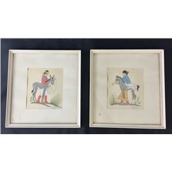 Two Harrison Begay Paintings
