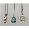 Image 1 : Group of Three Sterling Silver Necklaces