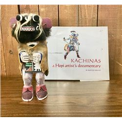 Circa 1960s Hopi Kachina with Book