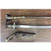 Image 18 : Two Middle Eastern Swords and Flintlock Pistol