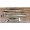 Image 22 : Two Middle Eastern Swords and Flintlock Pistol