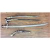 Image 2 : Two Middle Eastern Swords and Flintlock Pistol
