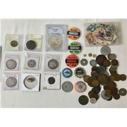 Miscellaneous Coins Stamps Buttons etc.