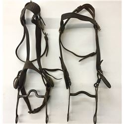 Two Old Cowboy Headstalls