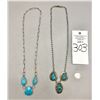 Image 10 : Two Turquoise and Sterling Silver Necklaces