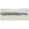 Image 5 : Turquoise and Sterling Silver Squash Blossom Necklace
