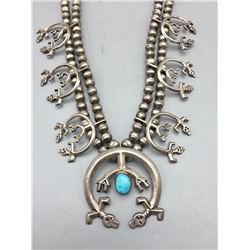 Rainbow Man Squash Blossom Necklace