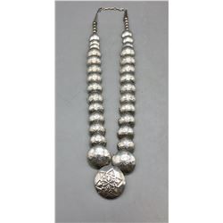 Sterling Silver Pillow Necklace