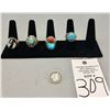Image 8 : Group of Four Vintage Rings