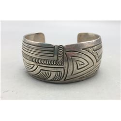 Sterling Silver Bracelet with Unique Stamp Work