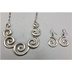 Unique Sterling Silver Necklace Set