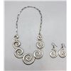 Image 2 : Unique Sterling Silver Necklace Set