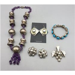 Group of Sterling Silver Jewelry - Mexico