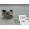 Image 8 : Vintage Stamped Bracelet with Repousse