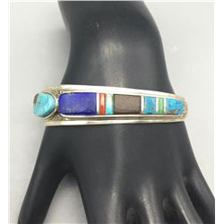 Unique Hopi Bracelet by Marlin Honhonya