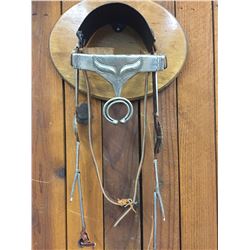 Older Handmade Ingot Silver Headstall