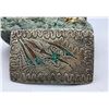 Image 1 : Sterling Silver and Chip Inlay Belt Buckle