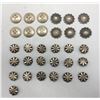 Image 1 : Group of Sterling Silver Buttons