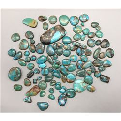 Approximate 945 ct. Turquoise Cabochons