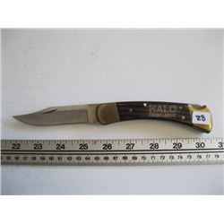 BUCK 110^ 1997 HALO COOPER LIGHTING KNIFE W SHEATH