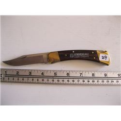 BUCK 110 2000 NEW HOLLAND CREDIT COMPANY KNIFE W SHEATH