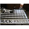 Image 1 : BUCK ANVIL KNIVES BANNER, 36" X 24" FLEX BANNER, METAL GROMMETS, HEMMED EDGES