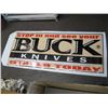 Image 1 : BUCK KNIVES DEALER BANNER 20" X 49", METAL GROMMETS, CUT EDGE