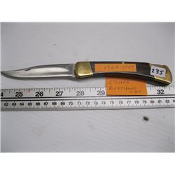 BUCK 1965 ETCHED RIGHT HAND SIDE KNIFE W SHEATH