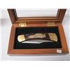 Image 1 : BUCK 110 MATCO TOOLS #2 NASCAR (RUSTY WALLACE) KNIFE IN WOODEN COLLECTOR BOX