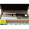 Image 1 : BUCK 110 2002 ANVIL DROP POINT BLADE BOS 1/90 "CAN NOT REPLACE" KNIFE IN WOODEN BOX