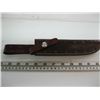 Image 1 : DARK BROWN WITH SHELLS KNIFE SHEATH