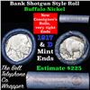 Image 1 : Buffalo Nickel Shotgun Roll in Old Bank Style 'Bell Telephone'  Wrapper 1917 & d Mint Ends
