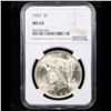 Image 2 : NGC 1922-p Peace Dollar $1 Graded ms63 By NGC