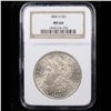 Image 2 : 1884-o Morgan Dollar $1 Graded ms64 By NGC