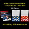 Image 1 : 2014 United States Mint Uncirculated Coin Set 28 coins Grades