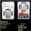 Image 1 : 1886-p Morgan Dollar $1 Graded ms64 By NGC