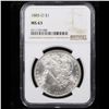 Image 2 : NGC 1885-o Morgan Dollar $1 Graded ms63 By NGC
