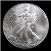 Image 2 : 2002 Silver Eagle Dollar $1 Grades Mint State