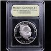 Image 2 : Proof 1990-P Eisenhower Modern Commem Dollar $1 Grades GEM++ Proof Deep Cameo