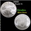 Image 1 : 2010 Silver Eagle Dollar $1 Grades Mint State