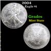 Image 1 : 2004 Silver Eagle Dollar $1 Grades Mint State