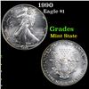 Image 1 : 1990 Silver Eagle Dollar $1 Grades Mint State