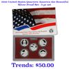 Image 1 : 2010 United States Quarters America the Beautiful Silver Proof Set - 5 pc set   Grades